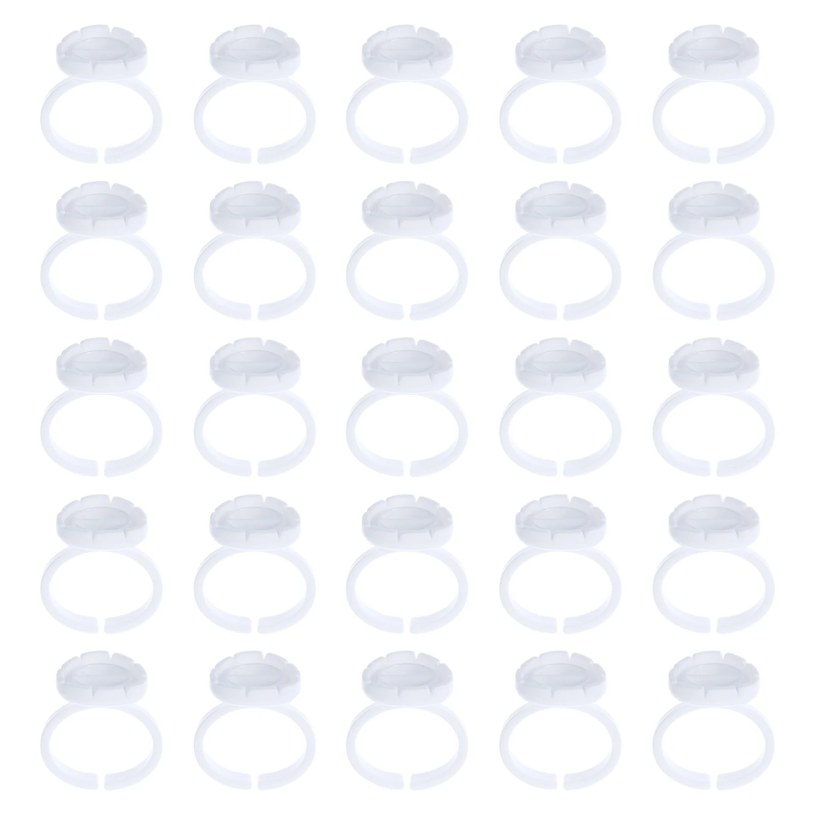 100 قطعة من حامل الرموش لتمديد الرموش مع تصميم فجوة للملاقط، مواد عالية الجودة، أداة مكياج سهلة التنظيف #5