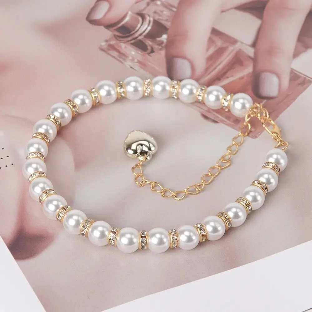 

Decorations Ankle Holding High Heel Ankle Chain Pearl Heels Band High-heeled Shoes Straps High Heels Chain Women Shoelaces