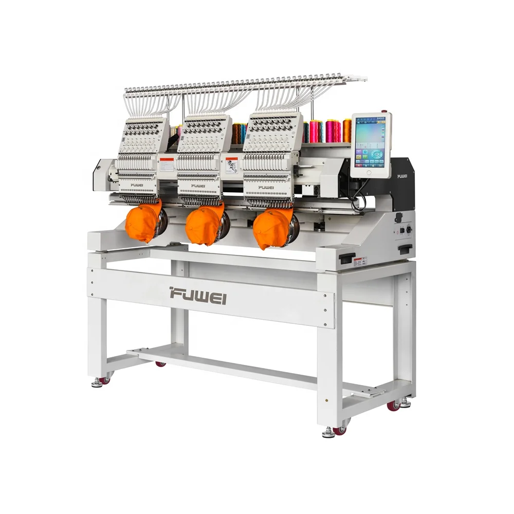 Tajima 1200rpm High speed 12 colors DAHAO 4head computerized embroidery machine for hat t-shirt flat