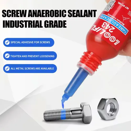 Imagen 2 del producto LOOLIFL 243 15ml, adhesivo de secado rápido para el bloqueo de roscas, adhesivo anaeróbico resistente a altas temperaturas, adecuado para automoción, maquinaria, bloqueo de marcos de acero, venta directa de fábrica