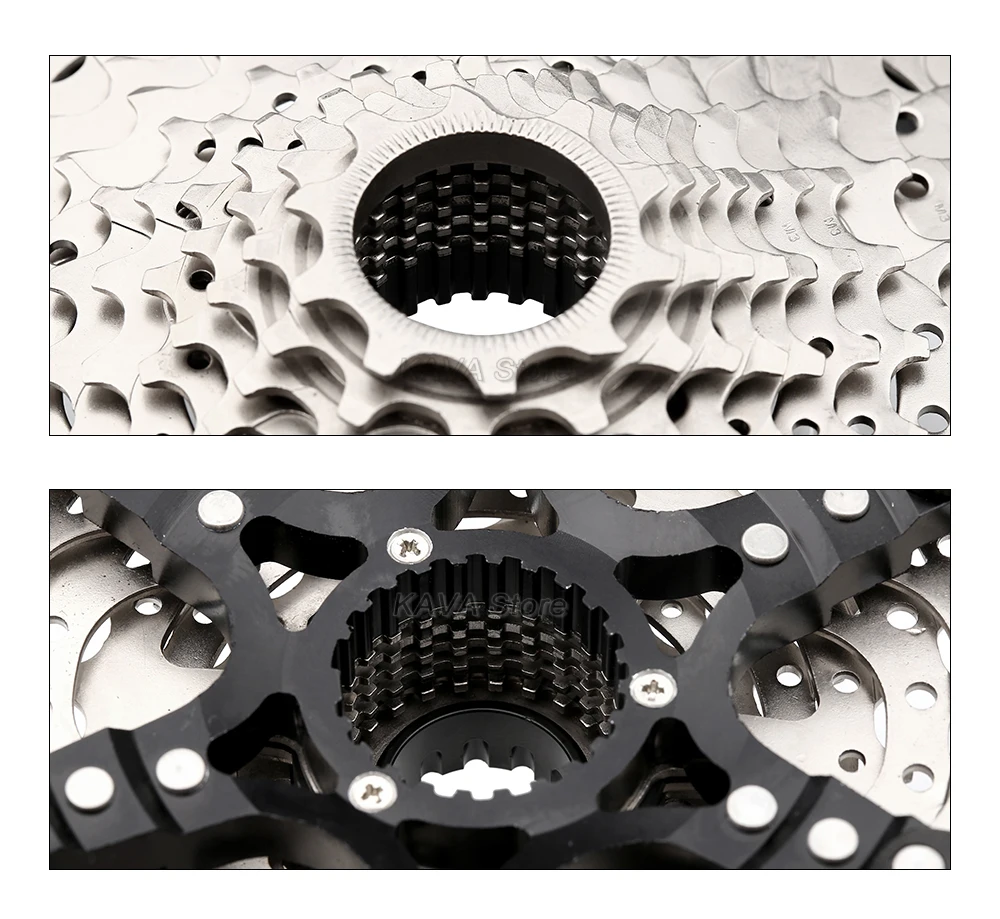 SUNSHINE 12 Gang MS Kassette 10-50T/52T MTB Micro Spline K7 12V Shimano M6100 118 Glieder Kette für M8100 M9000 M9100 Kettenrad – Detail 6