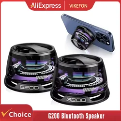 2025 NEW Bluetooth Speaker G200 RGB Lighting Magnetic Speaker BT5.3 Mini Sound Box 7 Hours Playback Phone Holder