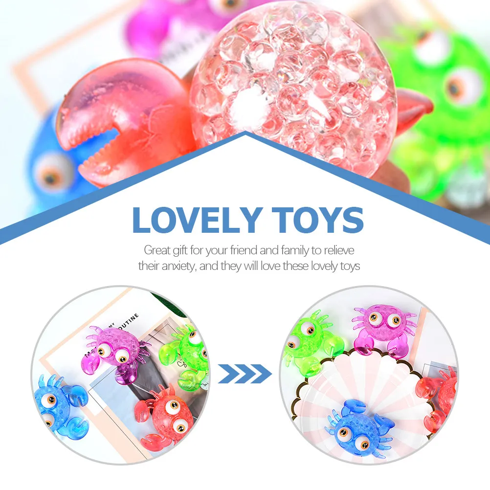 4-pezzi-antistress-a-forma-di-granchio-resistenti-all'usura-palline-compatte-da-spremere-per-alleviare-l'ansia-riduttori-di-pressione-divertenti-attrezzi-per-la-decompressione