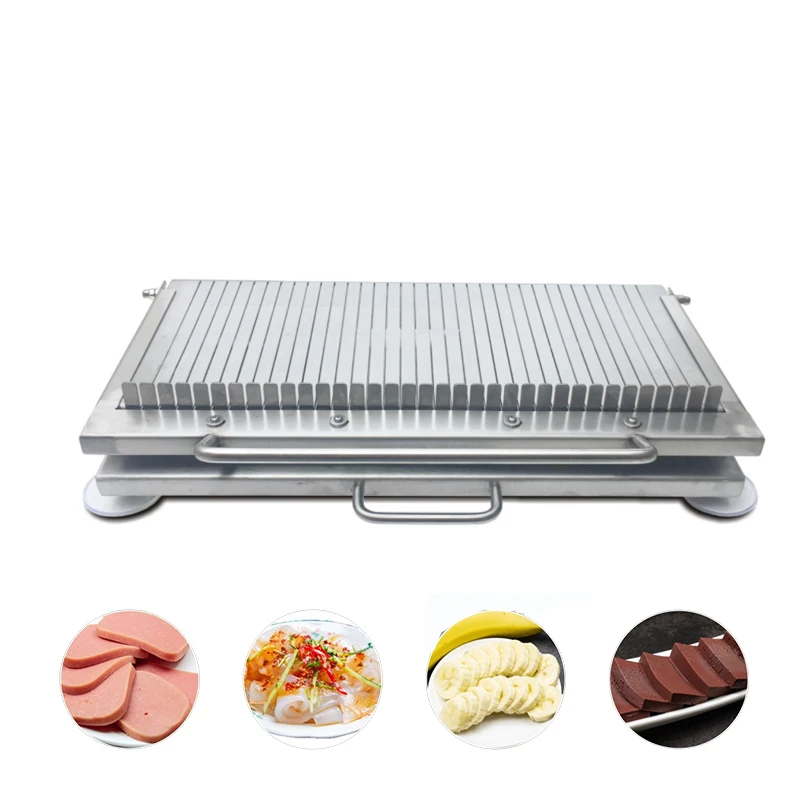 Stainless Steel vegetable Slicer Soft Food Cutter Lunch Meat Duck Blood Konjac Tofu Cold Noodle Slicing Machine