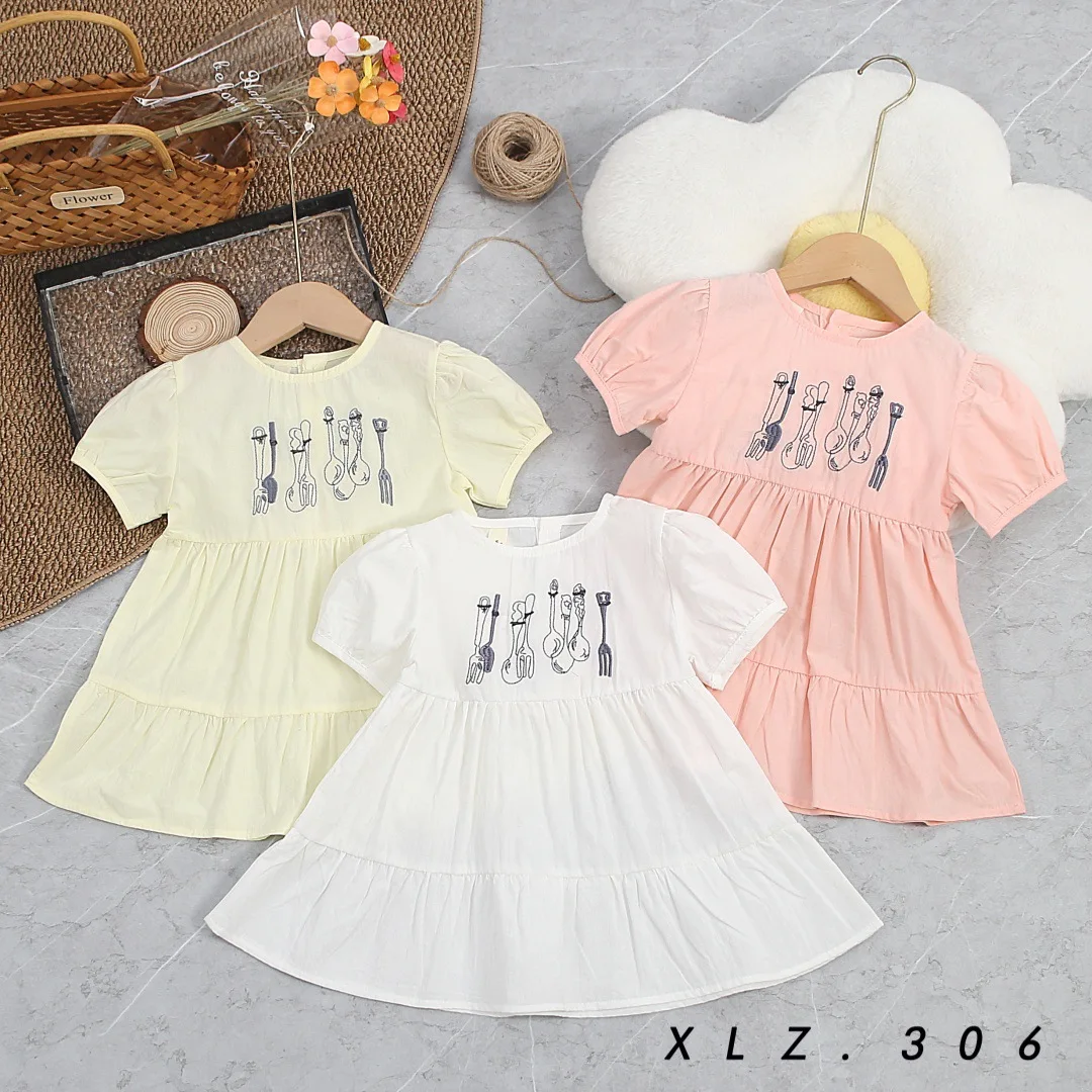 

Girls' Dress Summer 2025 New Baby Princess Dress Little Girls Korean Edition Children's Cotton