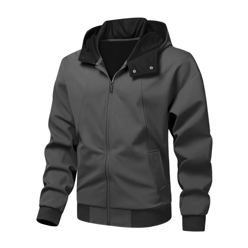 Men's Clothing Casual Sports Versatile Hooded Cardigan Fashionable Long-sleeved Sweatshirt Jacket Top