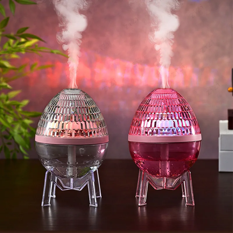 

Desktop Crystal Sky Lamp USB Humidifier Egg Shaped Colorful Atmosphere Lamp Humidifier Mute Spray Large Capacity Humidifier