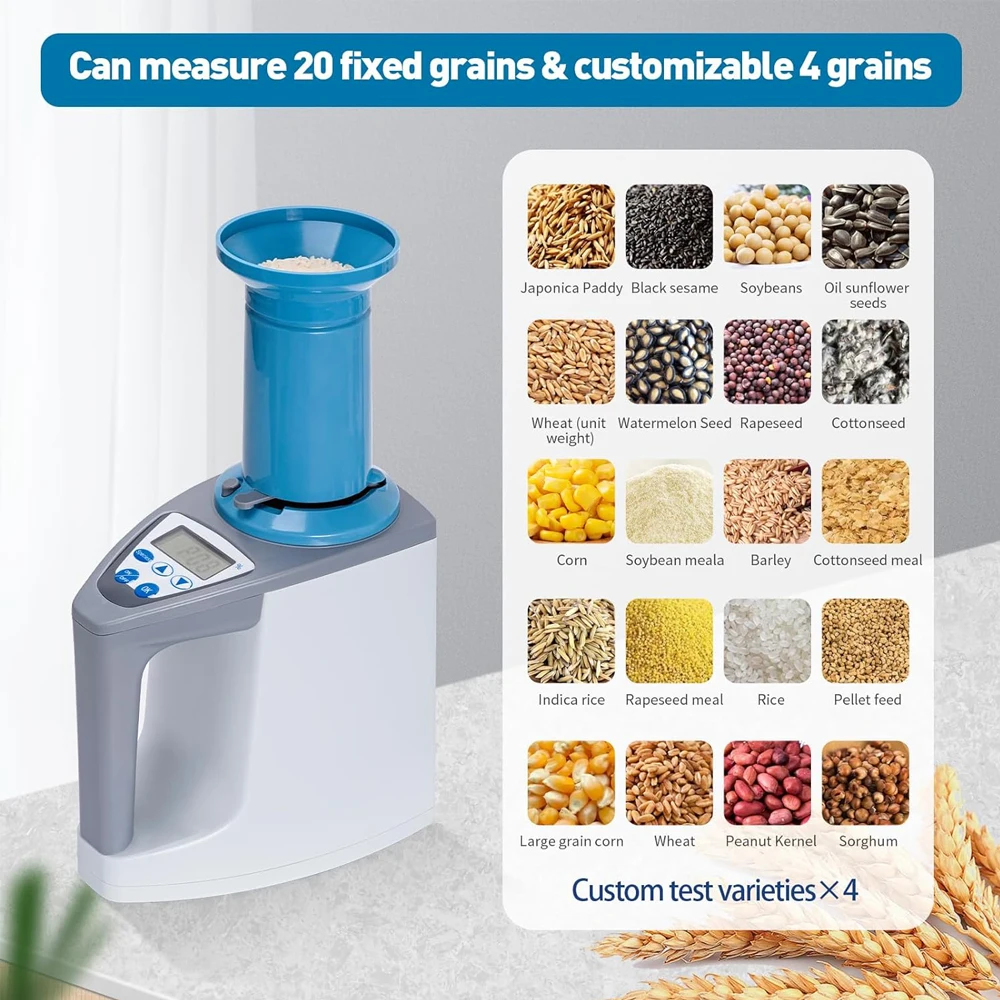 Automatic Digital Grain Moisture Tester Umidade Medidor Medidor Medidor Detector Alta Precisão Adequado para Trigo de Milho Lds1g