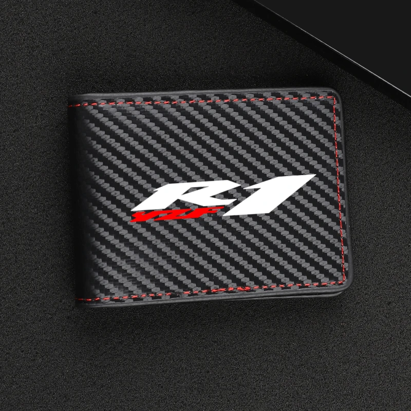 Carbon Fiber ID Card Holder Bank Credit Card Holder Smart Wallet For YAMAHA YZF R1 2002-2017 R6 2006-2016 Motorcycle Accessories