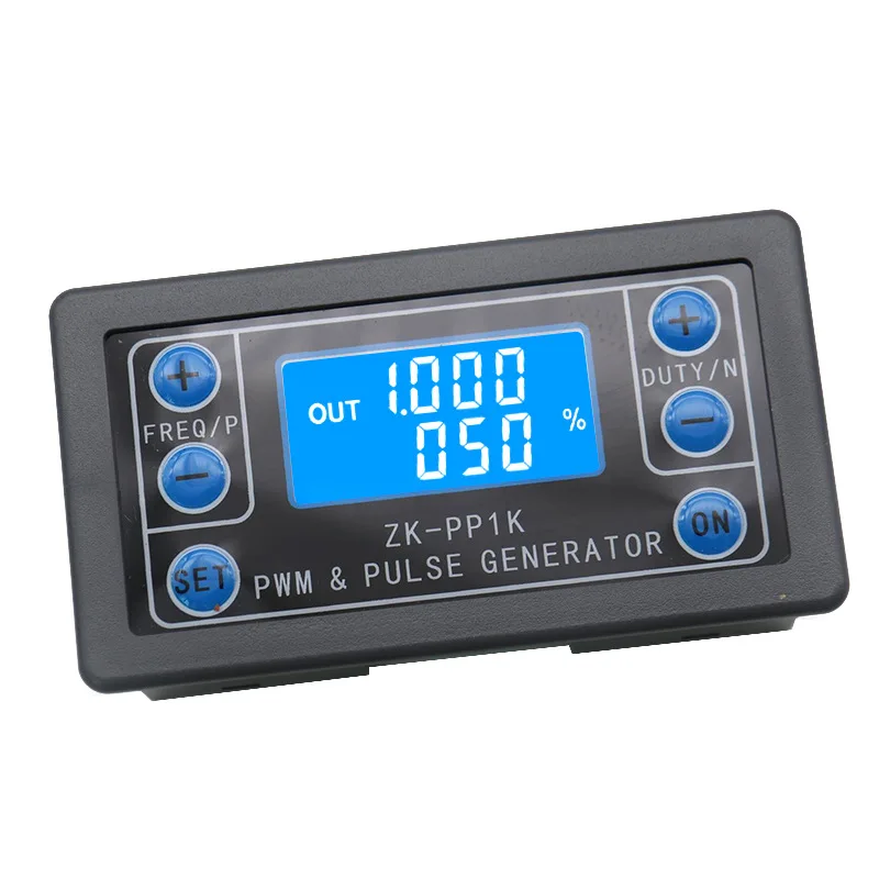 ZK-PP1K Dual Mode LCD PWM Signal Generator 1-Channel 1Hz-150KHz PWM Pulse Frequency Duty Cycle Adjustable Square Wave Generator