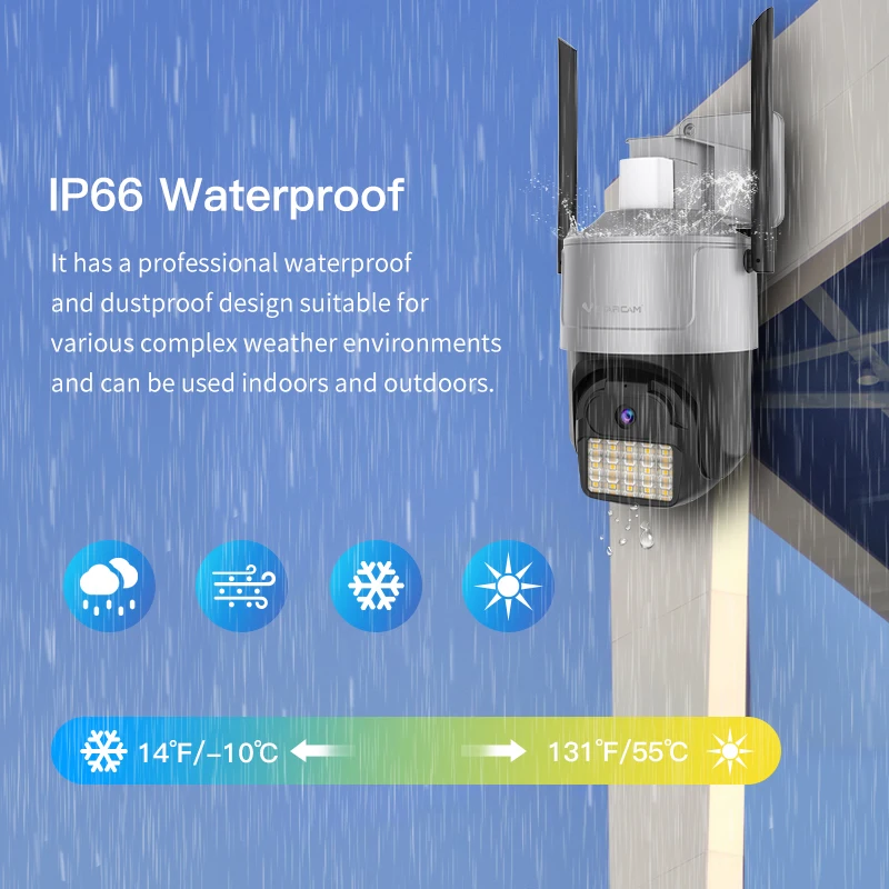 Vstarcam 4MP Wifi Camera Outdoor PTZ IP Camera Full Color Night Vision Wireless CCTV Video Surveillance 2K IP Security Camera