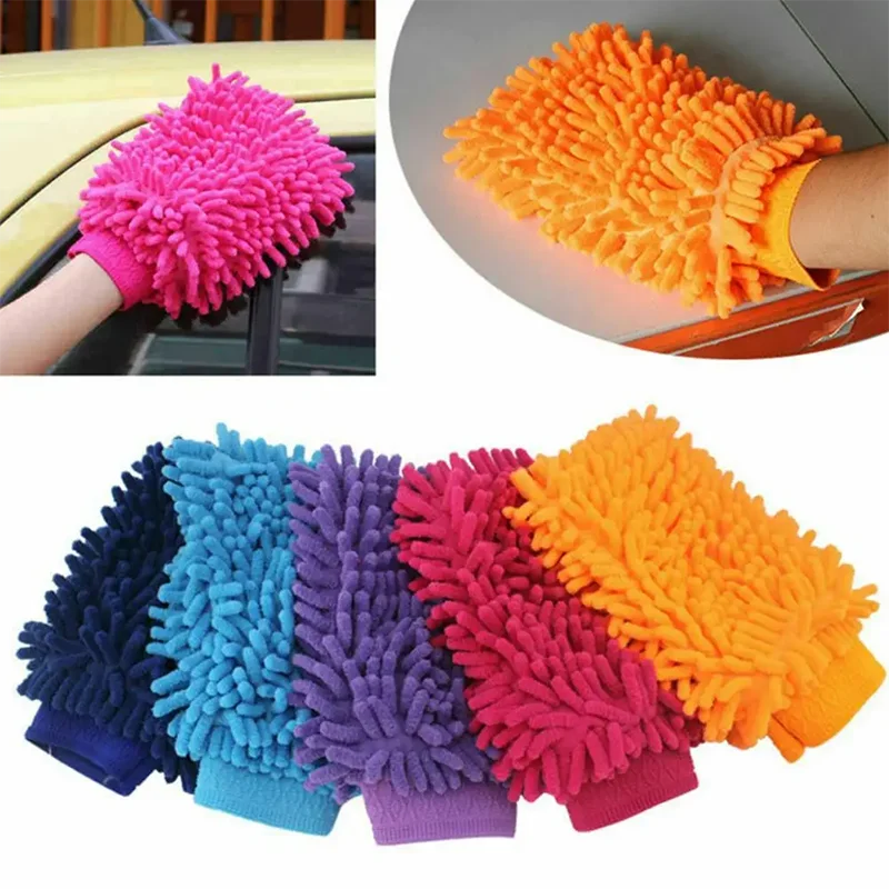

Car Wash Gloves Washing Wiper Car Cleaning Towel Auto Dust Washer Mitt Microfiber Gloves Car Wash Household Washing Accessories