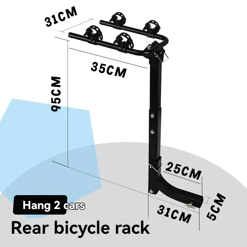 

Upgrade Bicycle Stand Auto Trailer Tail Folding Square Mouth Metal Luggage Rack General Purpose