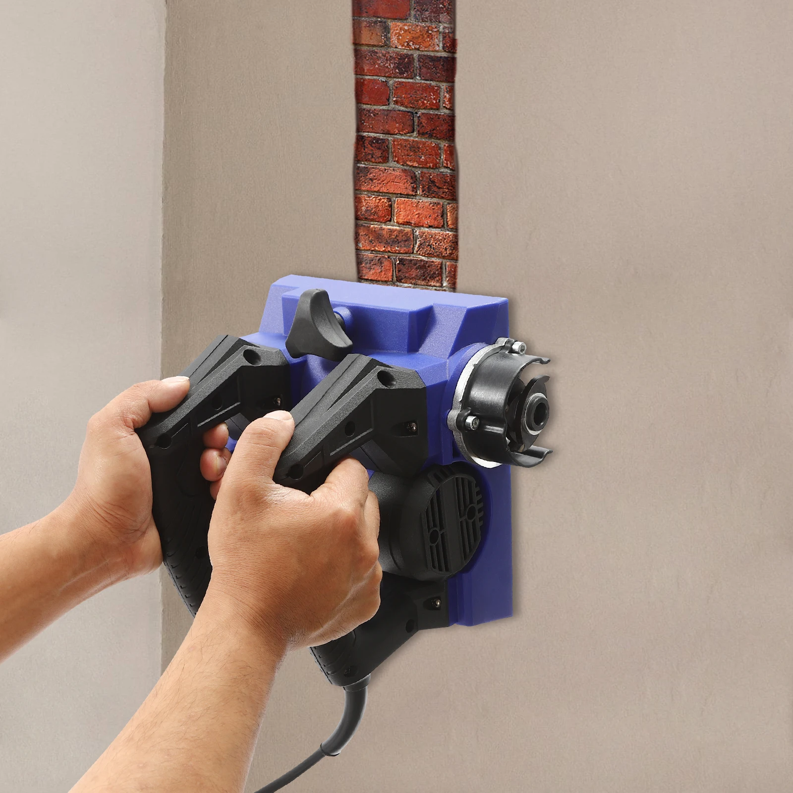 1300 W Betonmahlmaschine, elektrisches Wandhobel-Set, keine Lastgeschwindigkeit, 1000–4000 U/min, Hobeltiefe 1–4 mm – Detail 6