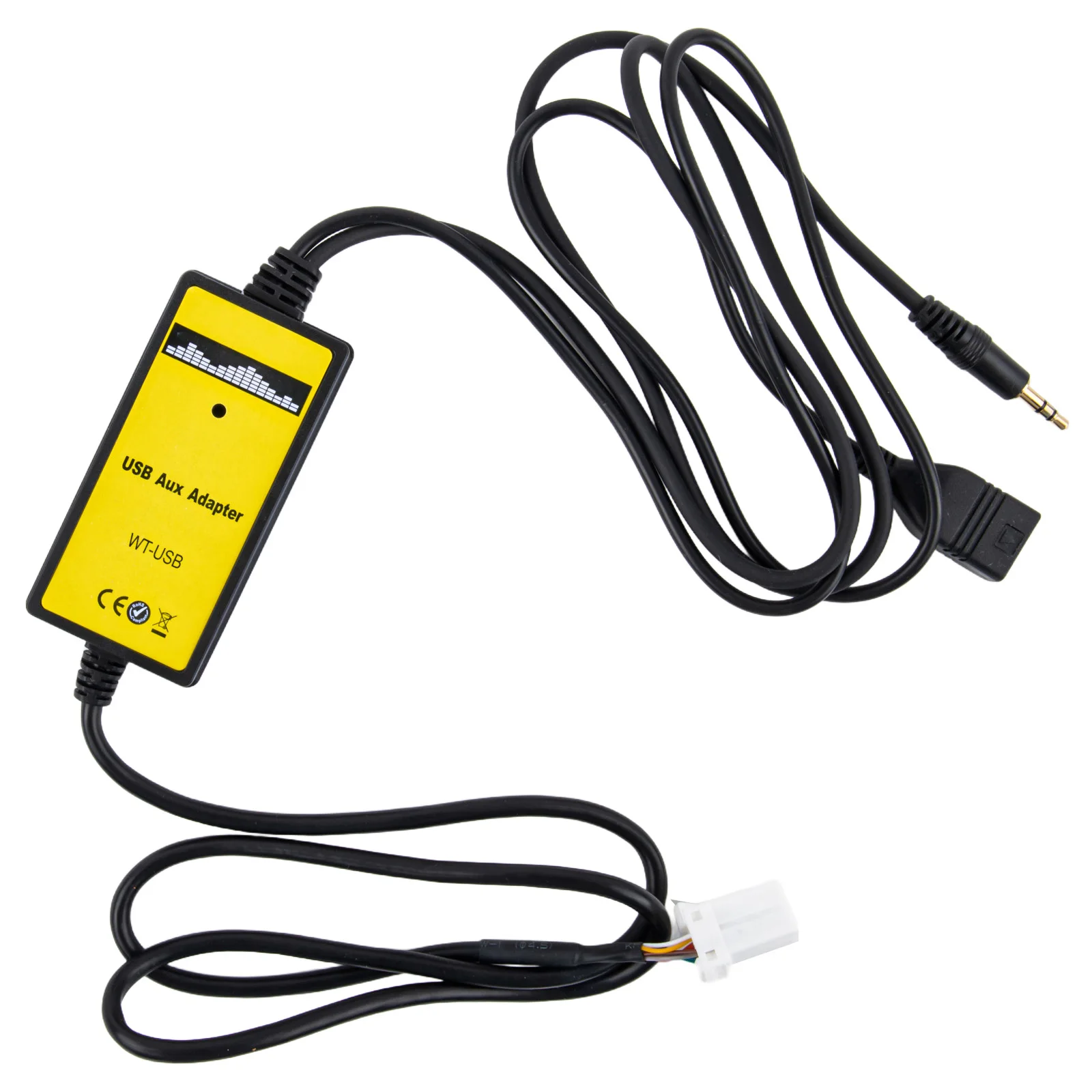 3X AUX Input 20HZ-20KHZ Fit For Honda For Accord Interface Adapter USB Cable + Reader Brand New Practical To Use
