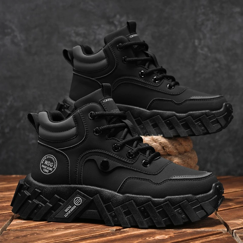 

Mens Boots Casual Shoes Outdoor Cowboy Tactical Chelsea Motorcycle Ankle Leather Work Hiking Designer Luxury shoes for men