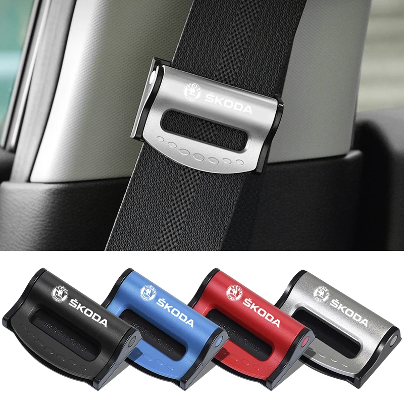 Car Safety Seat Belt Buckle Clip Seatbelt Stopper Adjuster Clip For Skoda Sharp Sharp crystal Sharp Rapid speed Pye Ye Di trunk