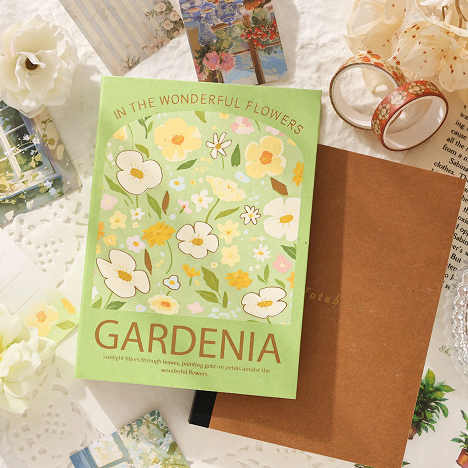 مجموعة غلاف فني جديدة عالية القيمة صندوق بحر من الزهور مثل سلسلة المد الإبداعية دفتر هدية صندوق هدايا تذكارية للطلاب