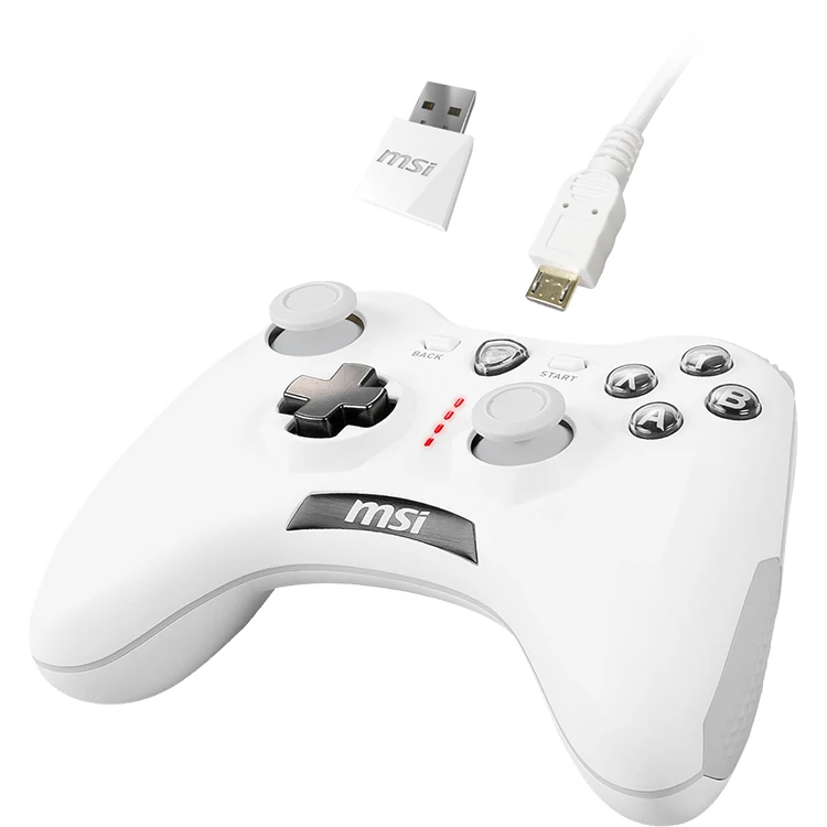 MSI FORCE GC30 V2 WHITE Gaming Controller Supports PC and Android System Wired And wireless Gamepad PC360 Steam PS3 Games Gear