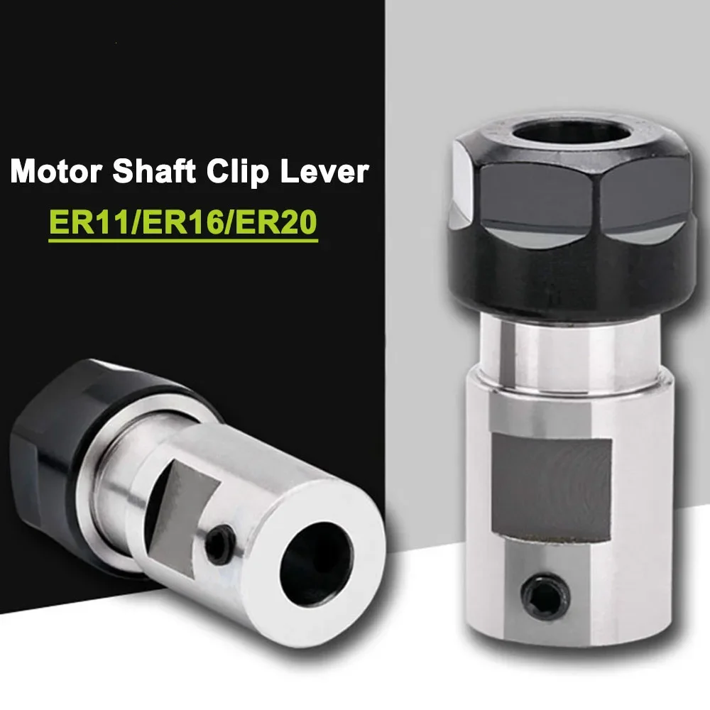 HAOJIAYI ER11 ER16 ER20 Motor Shaft Extension Collet Chuck for CNC Milling Boring Grinding