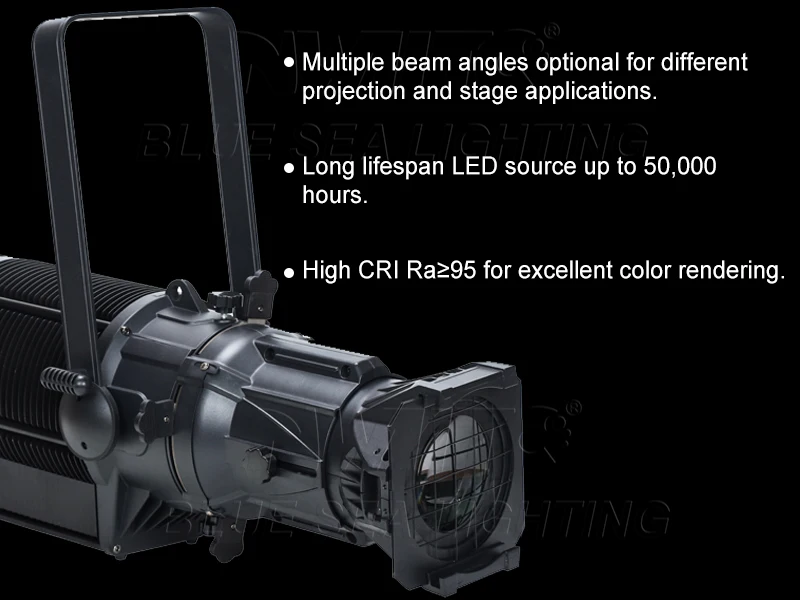 IP65 Waterproof Outdoor 300W White/RBGW 4IN1 LED Leko Profile Spotlight Spot Light for Outdoor Theatre TV & Touring Events - view 2