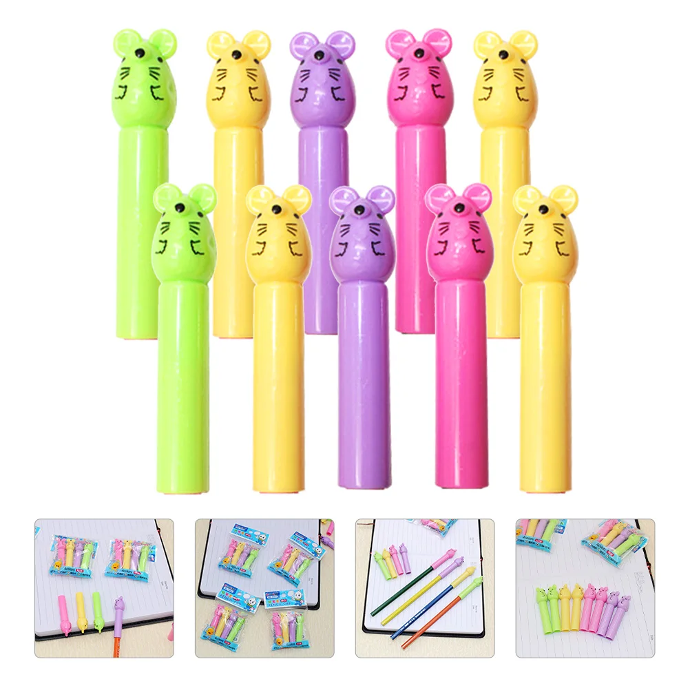 40 قطعة من واقيات أقلام الرصاص البلاستيكية أغطية أطراف مضادة للانزلاق ومقاومة للخدش لأشكال القلم المختلفة والأشياء المدرسية للفتيات