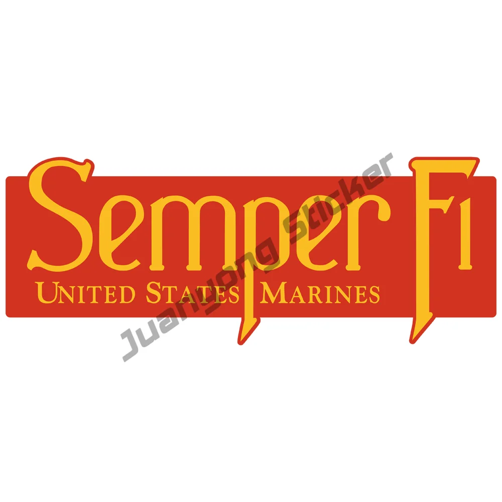 

Морской корпус USMC Semper Fi виниловая наклейка автомобиль грузовик Окно Наклейка США бампер кузов лобовое стекло Suv Внешнее украшение