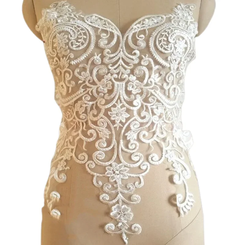 

Premium European New Fashion Sequin Embroidery Lace Patch Decal Handmade DIYWedding Decoration Background Decoration Accessories