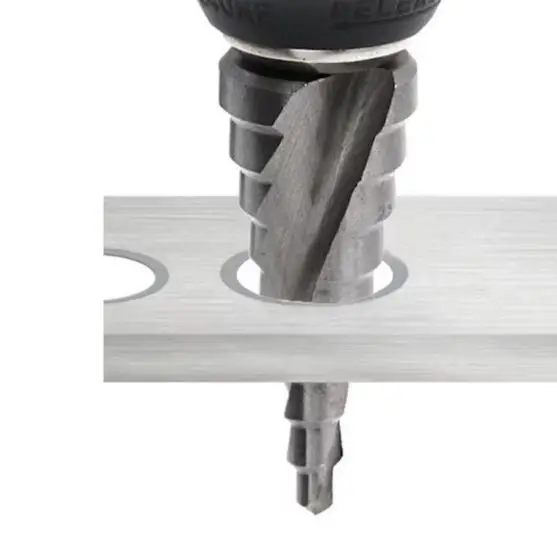 Step Drill Bit 4-20mm Spiral Groove HSS Cone Drill With Triangular Handle For Metal Wood Plastic For Precision Drilling