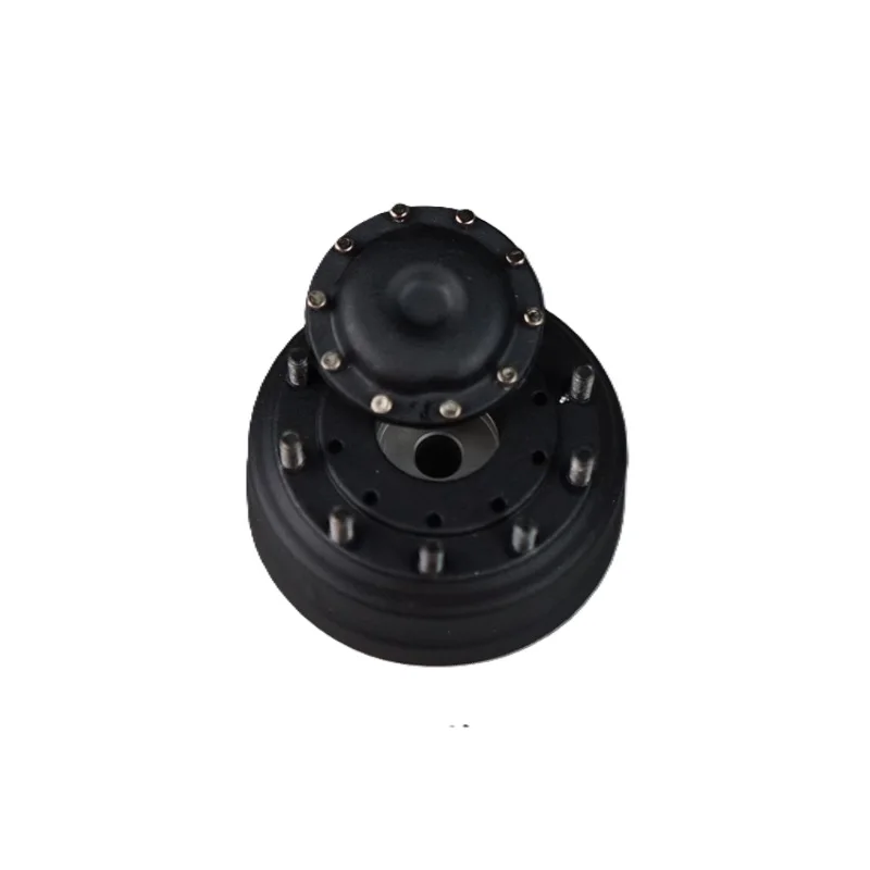 SCALECLUB 1/14 Mozzo ruota anteriore Mozzi RC Camion con rimorchio Autocarro con cassone ribaltabile Aggiornamento universale Accessorio di simulazione in metallo