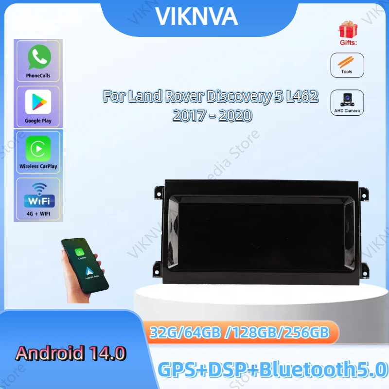 

For Land Rover Discovery 5 L462 2017 - 2020 Car Radio Wireless Carplay Android14 Auto Intelligent System Multimedia Player GPS
