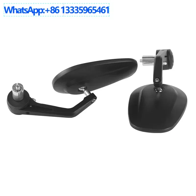 

4PCS motorcycle handle mirror oval 22MM motorcycle round mirror high definition retro modified rearview mirror