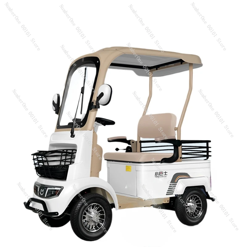 Small bus A2 new elderly scooter battery car elderly household small four-wheeled electric vehicle to pick up children