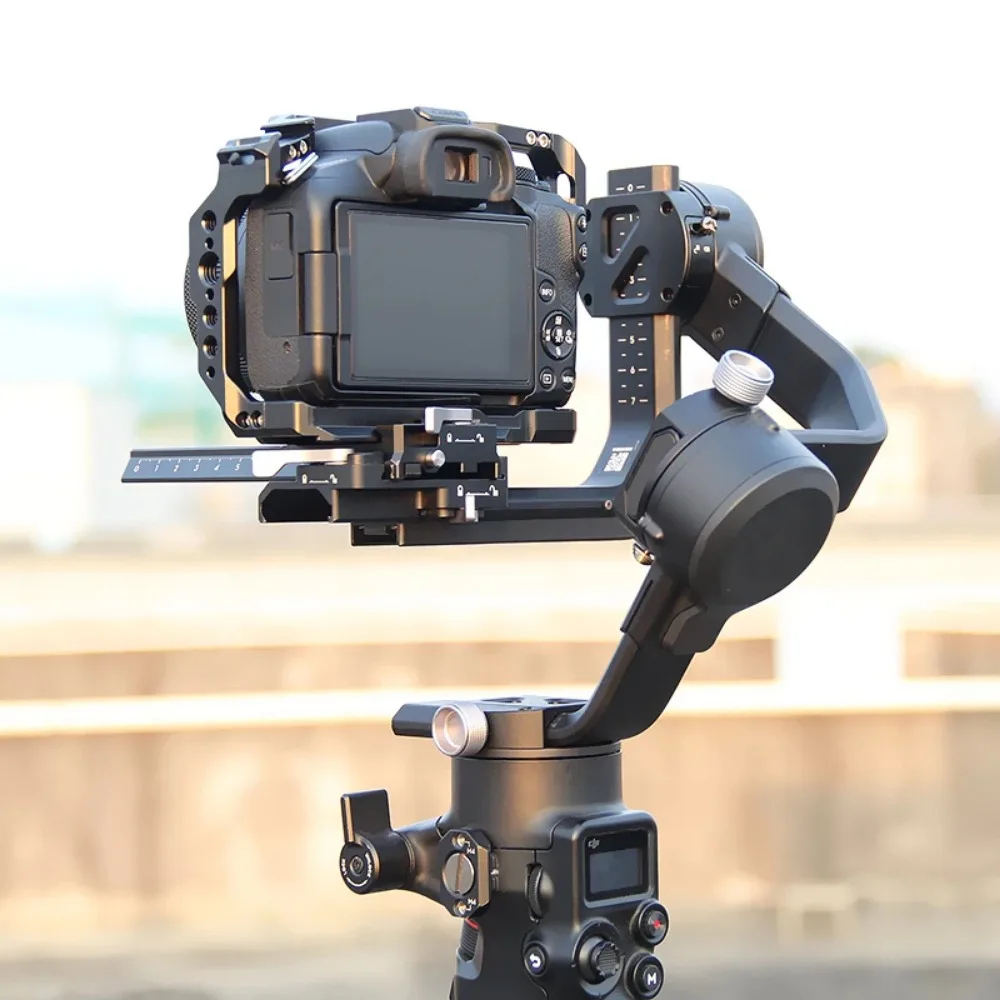 Camera Cage Rig For Canon EOS R50 Camera Protective Case with Cold Shoe Mount for LED Light Microphone for Arca-Swiss Tripod - Image 5