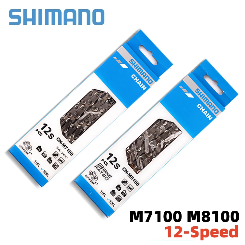 Shimano Deore SLX 12-speed Chain CN M7100/M8100 with Quick-Link M7100 Chain Mountain Bike Bicycle Chain CN-M7100 126L Box