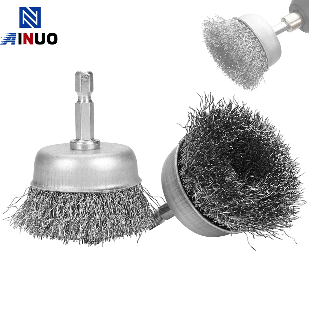 50mm Steel Wire Wheel Brush Metal Rust Removal Polishing Drill Brushes Drill Tool Accessories for Rotary Tool