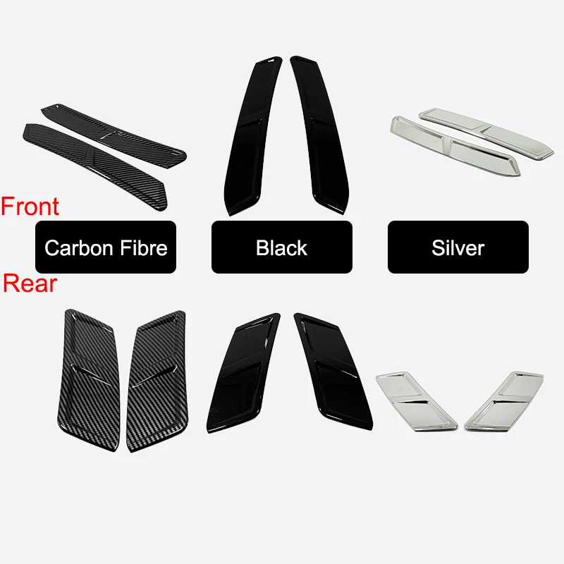 Front Rear Wheels AC Air Flow Vent Fender Cover Kit Trim For Hyundai Tucson NX4 2021 2022 2023 ABS Car Styling Accessories