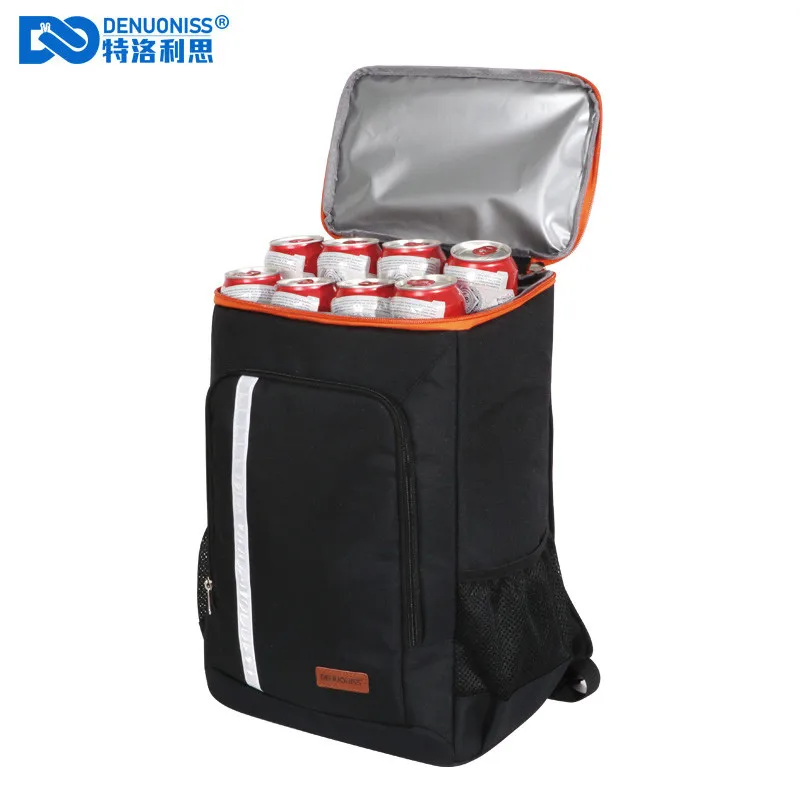 

DENUONISS 40 Cans Thermal Soft Cooler Bag Women Men Picnic Refrigerator Backpack Large Insulated Meal Ice Bag For Travel Food