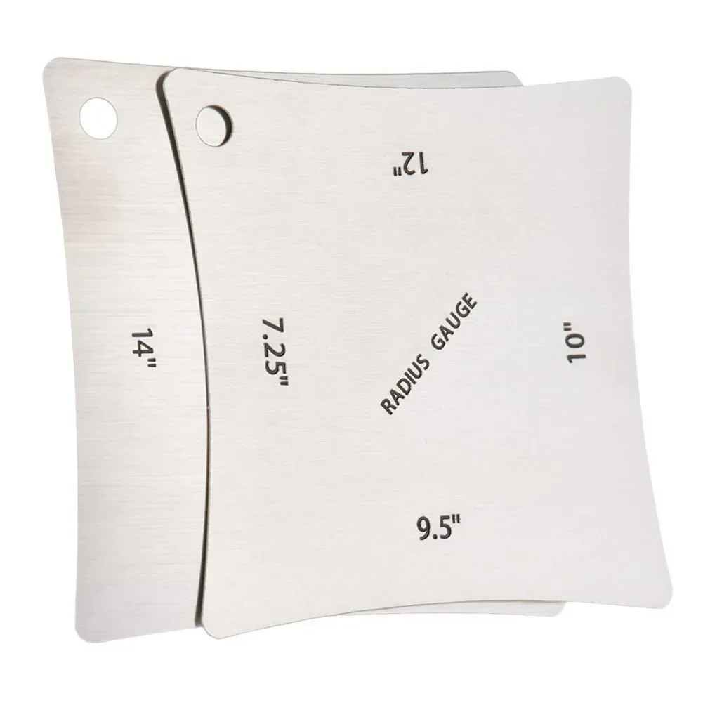 

2 Pcs Guitar Fretboard Saddle Nut Radius Gauges Fingerboard Measuring Tool Luthier Tools 7.25 Inch-12 Inch 14 Inch-20 Inch