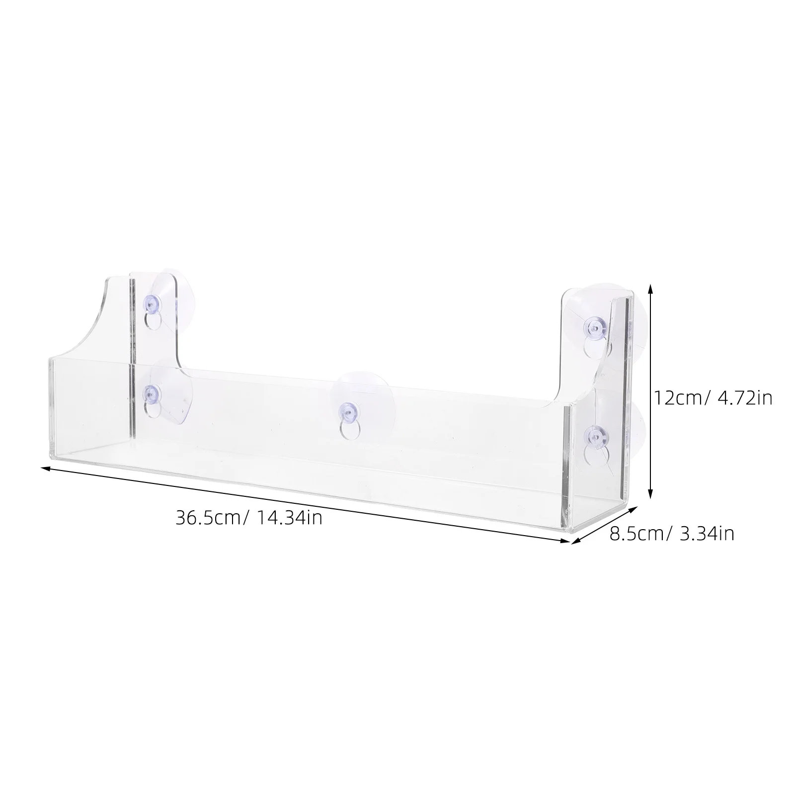 رف كأس شفط المشروبات منظم قابل للتركيب من الأكريليك الشفاف لرف تخزين باب الثلاجة وحامل المشروبات في #4