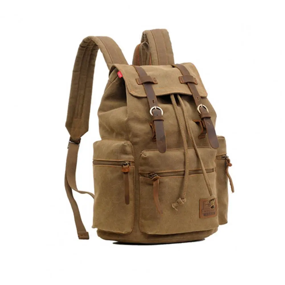 Multiple Pockets Large Size College Men Casual Rucksack Backpack for Travel