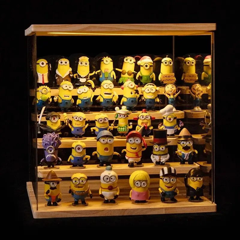 

MINIONS Желтый человек, офисная игрушка, фигурка, мультяшные куклы, дисплей, детский день, подарок на день рождения, Коллекционная фигурка, игрушка