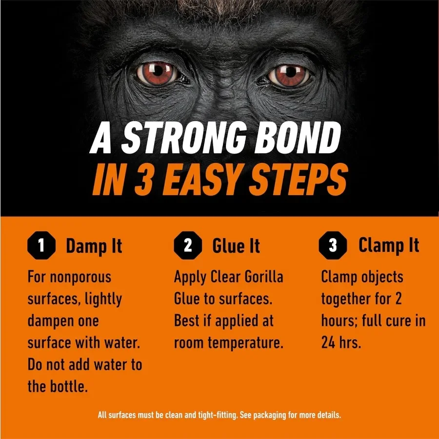 クリスタルクリアグルー：多用途、耐水性接着剤、DIYクラフトや修理用、5.75オンス