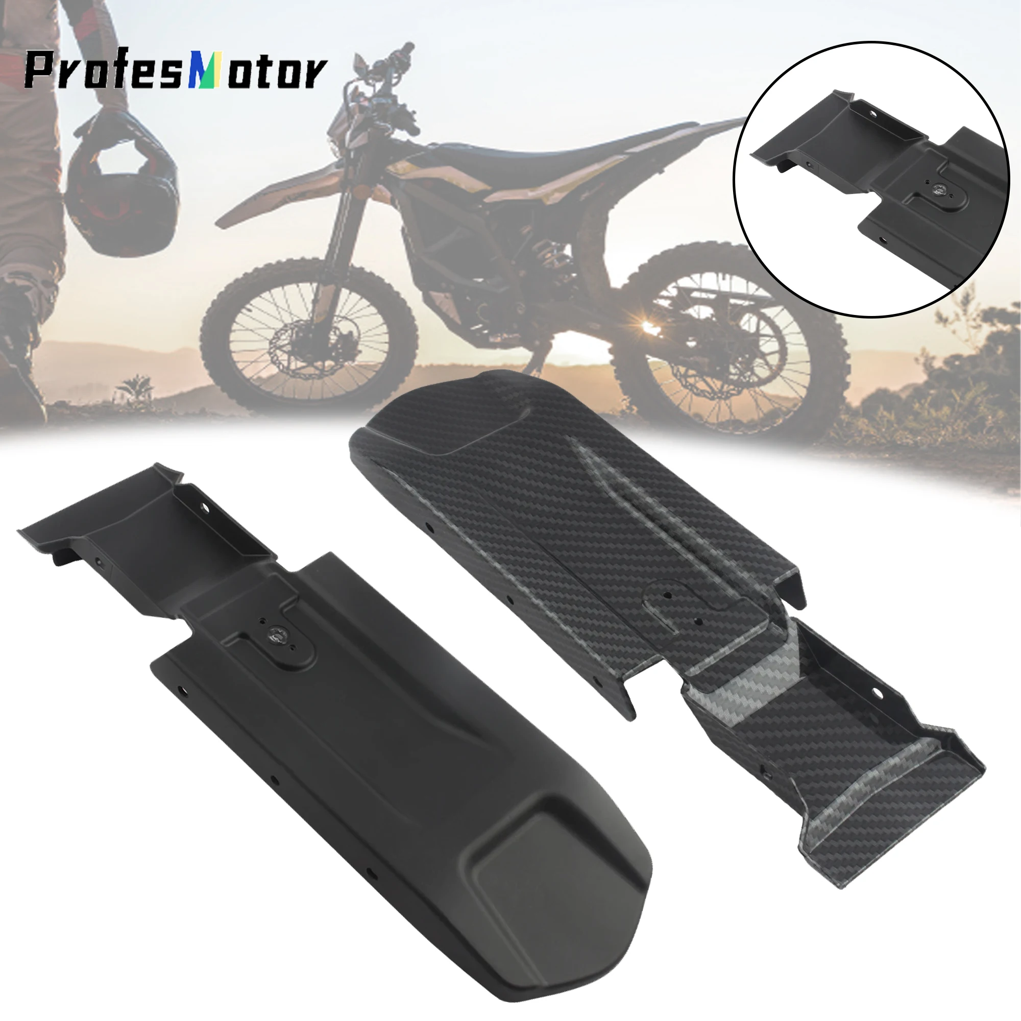 

Enduro Motocross Accessories Covers Protection Under The Seat Guard Anti-sediment Carbon Fiber for Surron Light Bee X Motorcycle