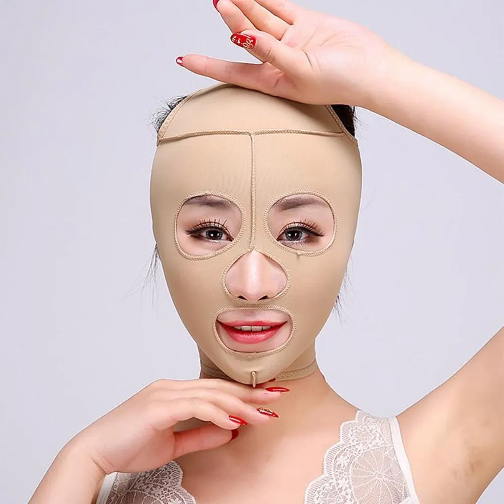 Facial Slimming Bandage Elastic Face Mask Bandage Chin Lift Slimmer Anti Wrinkle Skin Elasticity - view 3