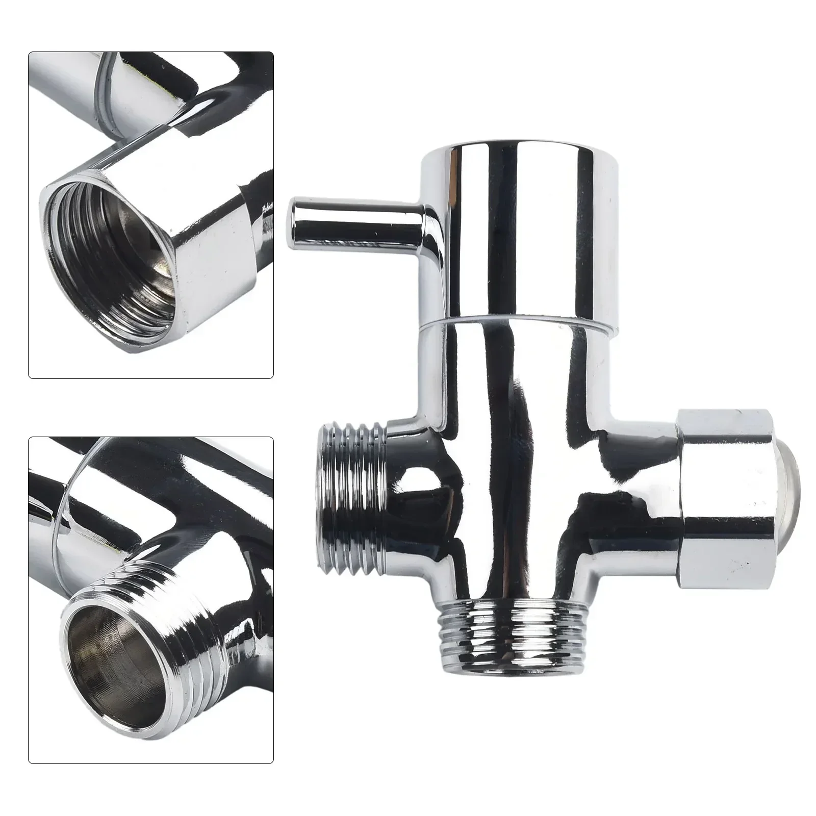 Shower Diverter Valve G1/2 Interface 3 Way Split Anti Leak Design Longevity & Durability Modern Design Fits Kitchen & Bathroom