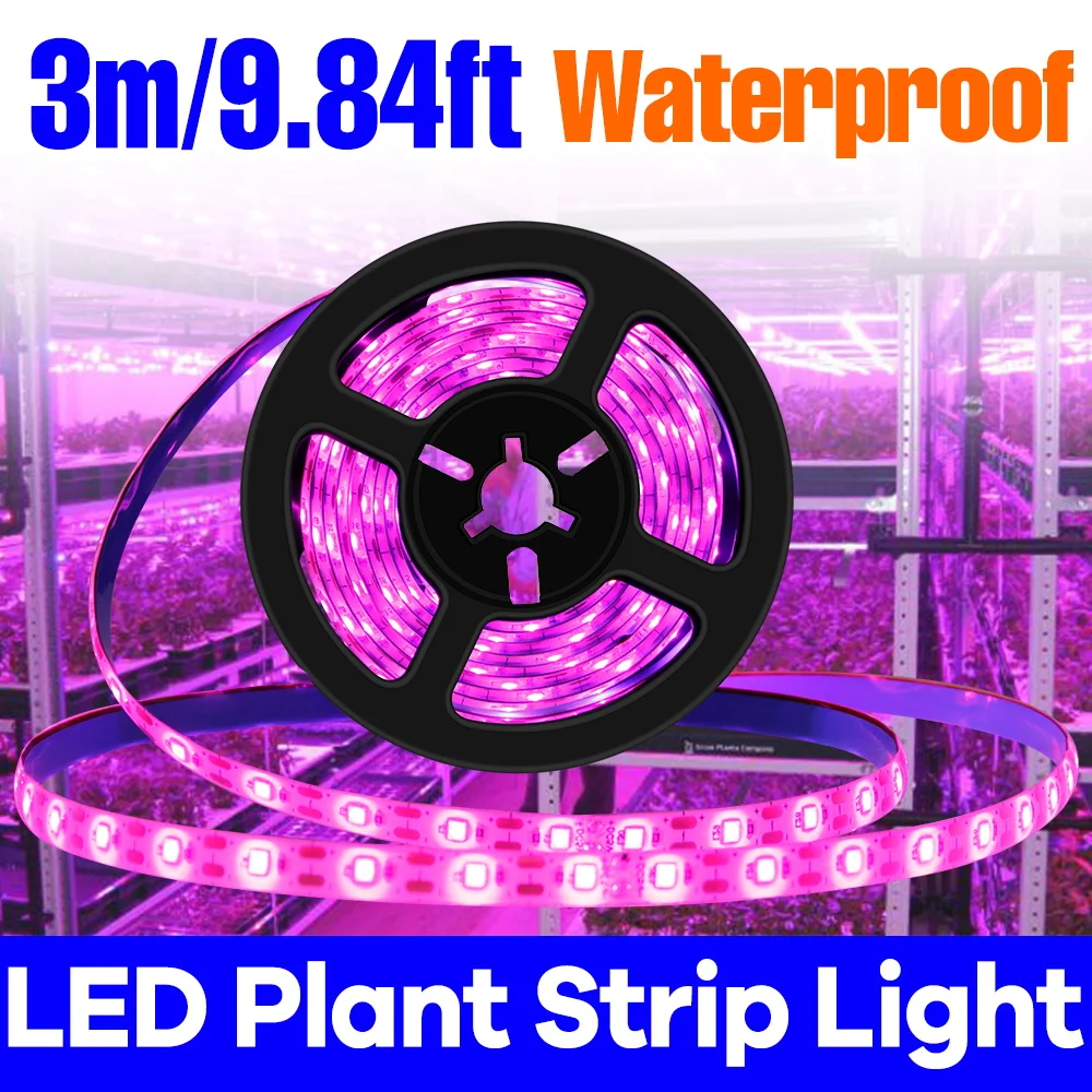 

USB Grow Light Strip LED Full Spectrum Cultivation Lamp DC5V Tape For Indoor Plant Cultivation Potted Flowers Growbox 0.5/1/2/3M