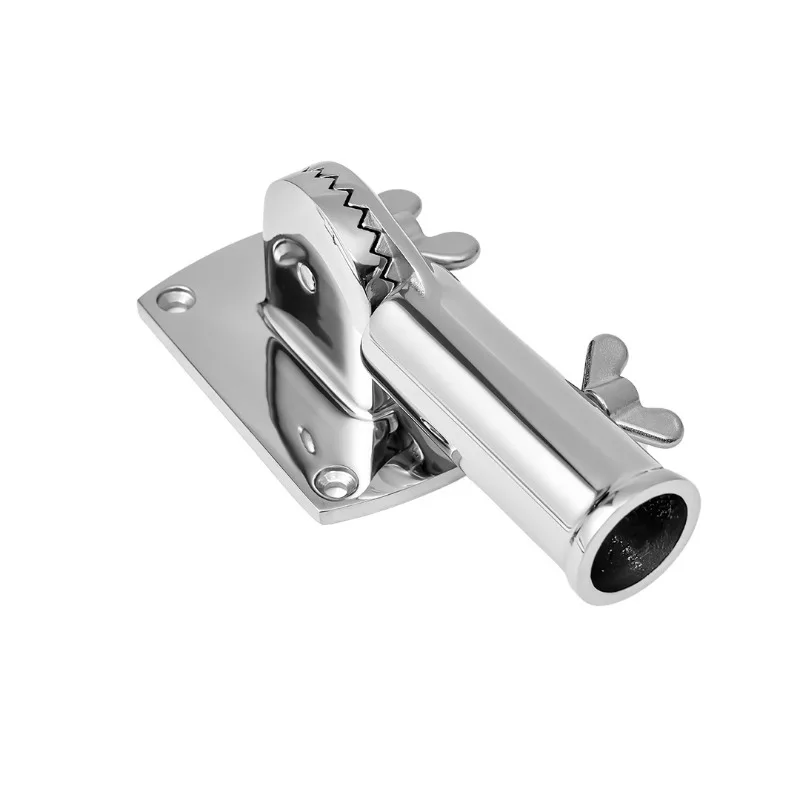 

Stainless steel rectangular seat tube holder, special tube head holder, adjustable yacht antenna holder