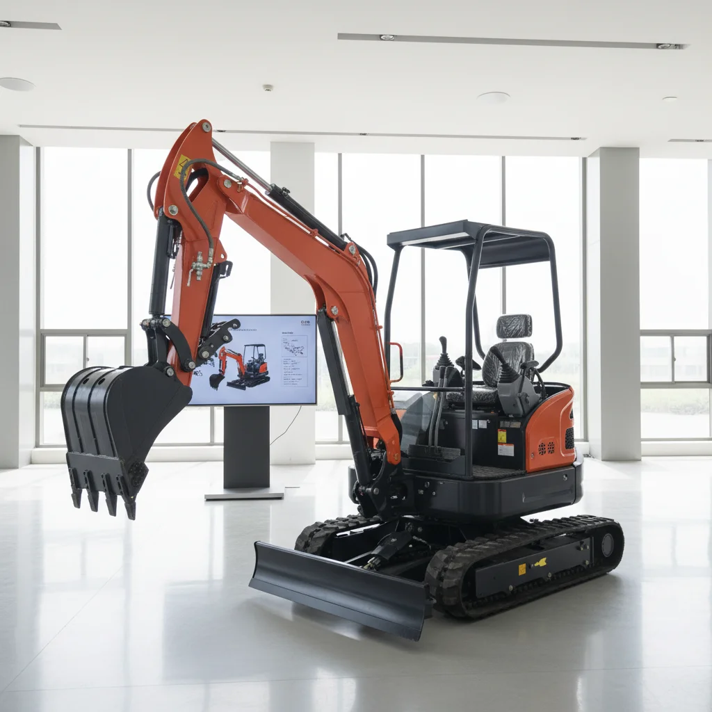 

Customize Compact Track Excavator 1.2 Ton Durable Mini Digger Equipment