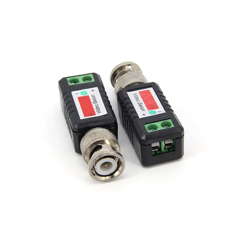 1pair 4type 1080P 8MP Passive cctv Video Balun RJ45 CCTV Transceiver Coax BNC Supply Power Connector For HDCVI HDTVI AHD Camera